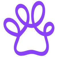 Purple paw print icon