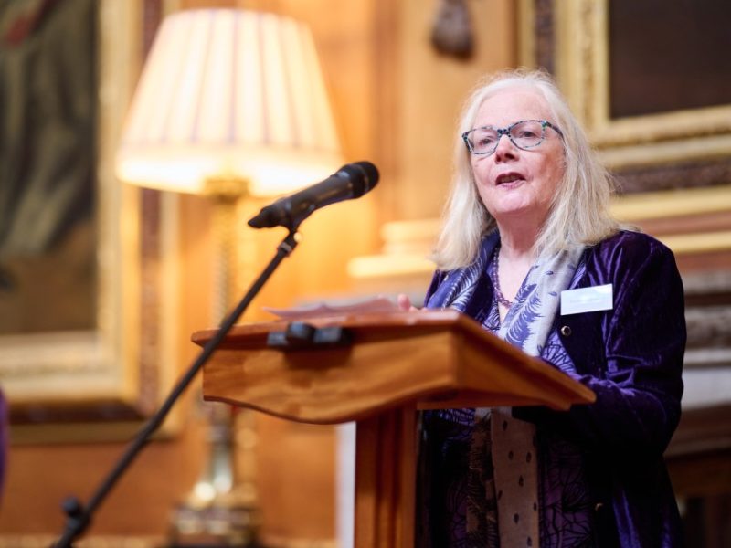 Volunteer speaker at one of our fundraising events