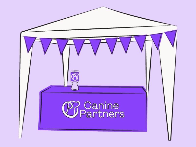 Illustration of a Canine Partners stand
