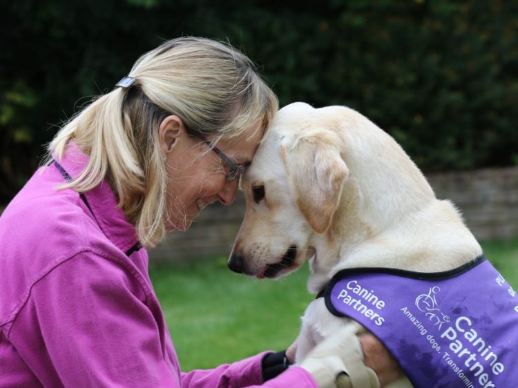 Partnership Kate and her assistance dog May head to head