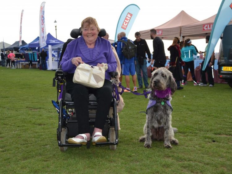 Norah Fisher and canine partner Herbie at Bright10
