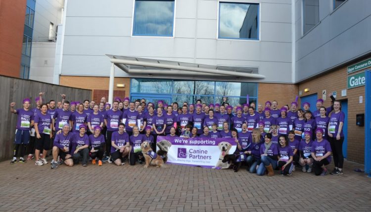 Group of Reading Half Marathon runners supporting Canine Partners