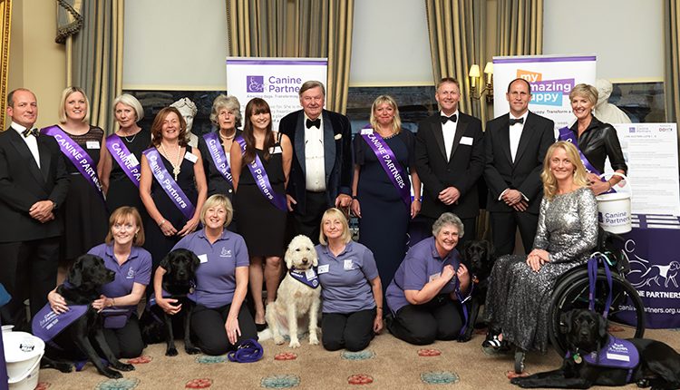 Canine Partners staff, partnerships and volunteers at The Calvary and Guards Club reception