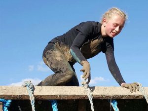 Hayley on Tough Mudder challenge for Canine Partners