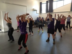 Dancers at Zumbathon event at Midlands training centre