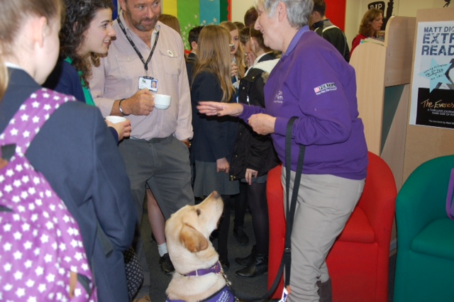 Canine Partners assistance dog and handler at Crofton School