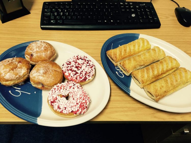 Treats from Greggs the bakers