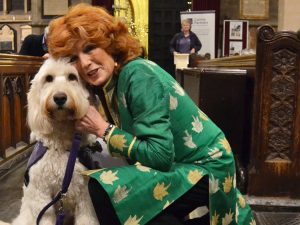 Rula Lenska and demo dog Rio