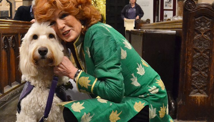 Rula Lenska and demo dog Rio