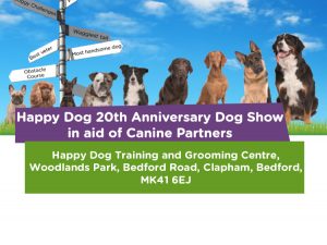 Canine Partners Happy Dog 20th Anniversary Dog Show event Bedford
