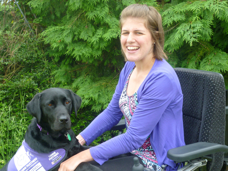 Natalie Preston with canine partner Faye