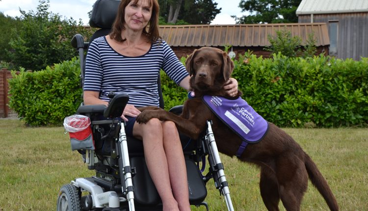 Jackie and canine partner assistance dog Babs