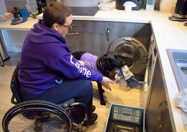 CP Liggy helping Nikki with laundry